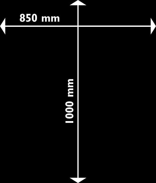 Aduro Stahlbodenplatte 850x1000mm viereckig